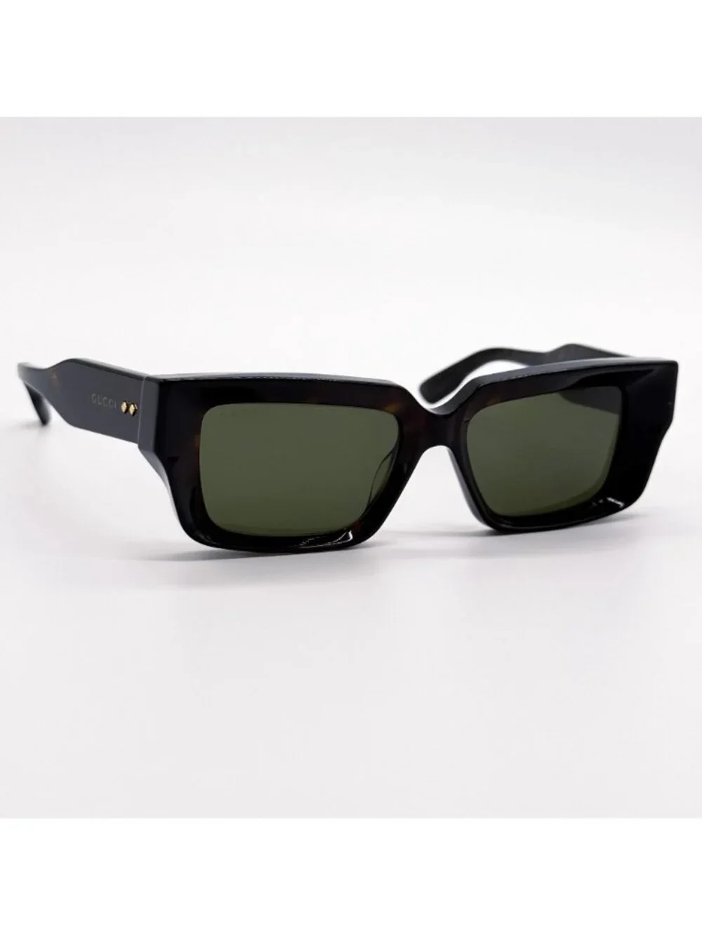 New Gucci Havana Green Unisex Sunglasses GG1529S 002